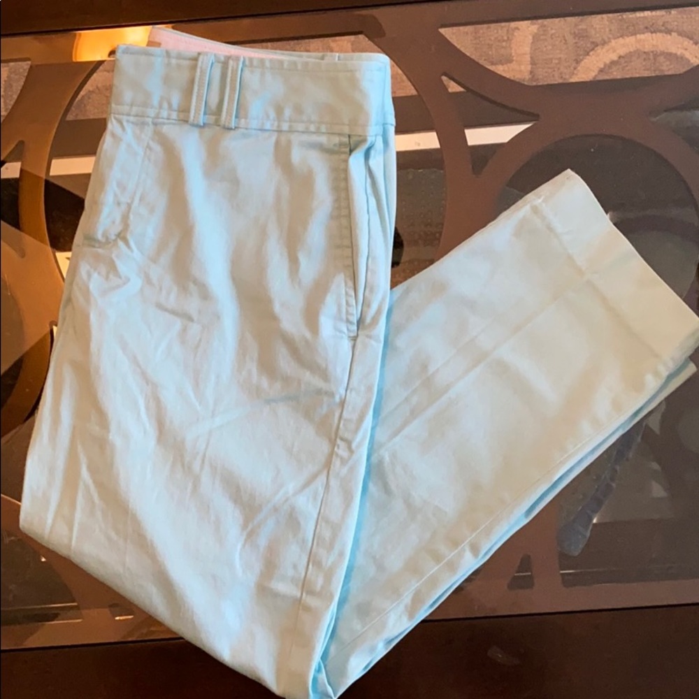 3/$25 EUC robins egg blue capris